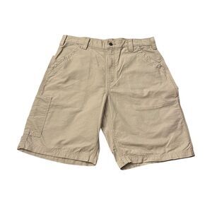 Mens’ Carhartt B147 Loose Tan Cargo Shorts Size 36
